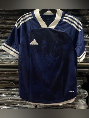 Adidas Retro 2010’s Condivo 20 Jersey Youth Large Navy Blue/White NWT (FT7250)